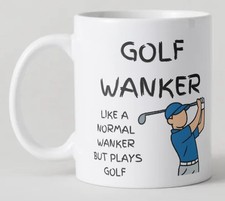 Golf Wanker Funny  Novelty Mug