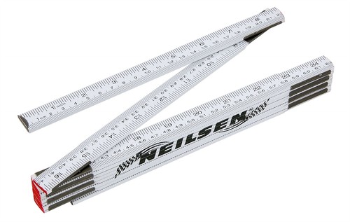 Folding wooden measuring ruler - folding,