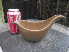 Vtg 1950s 1960s Midwinter Stylecraft Fashion Shape Brown Ceramic Sauce Gravy Jug