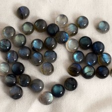 Labradorite Round Cabochon 3,4,5,6,7,8,10mm, Grade AA for Jewellery Making