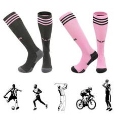 1 Pair Kids Boys Training Football Socks Breathable Anti Slip for Miami Fans 