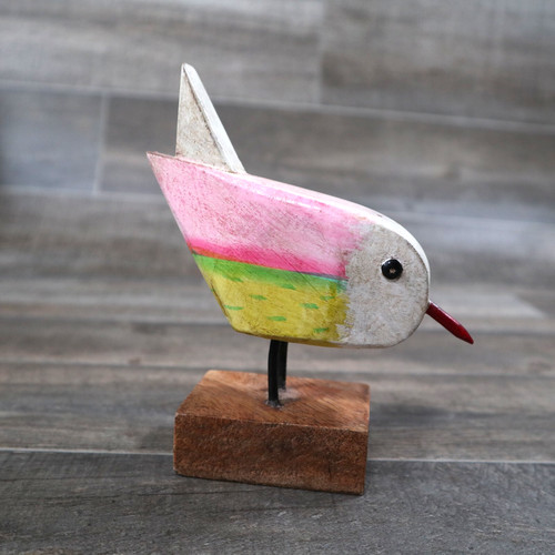 Decorative wooden bird - decorative,