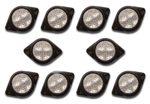 10x 24v led white front - 10x,