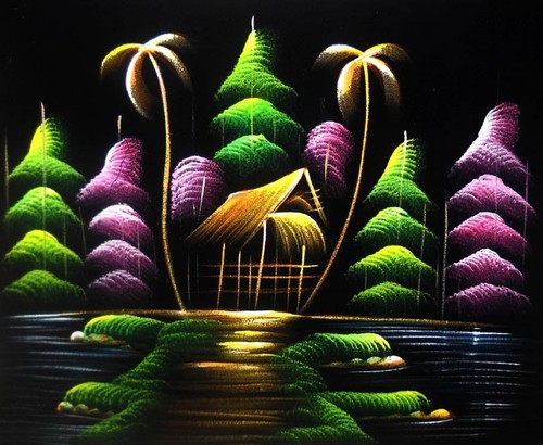 Painting velvet cloth - painting,