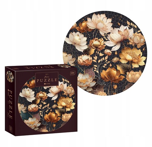 Round flowers puzzle 500 - 1,