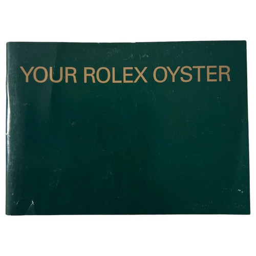 Your rolex oyster booklet - oyster,