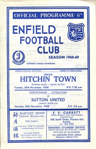 Enfield hitchin town - v,