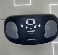 Groov-e Original Boombox portable CD player with a radio.