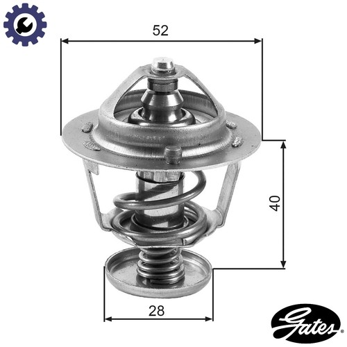 Thermostat coolant th24782g1 - thermostat,