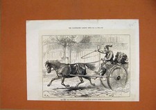 Original Old Antique Print