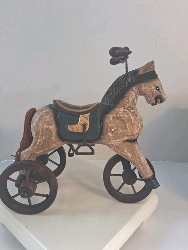 Vintage handcarved horse - handcarved,