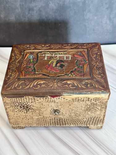 Vintage spanish leather - spanish,