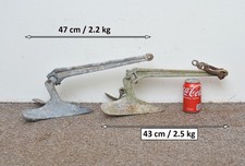 2x Boat anchor old boat plough