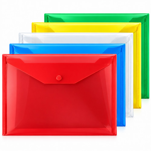 Plastic document wallets - plastic,
