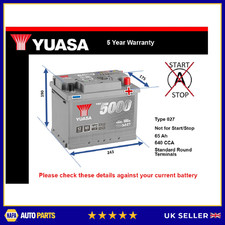 Car Battery YBX5027 Yuasa 027