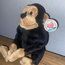 Vintage PG Tips Black Monkey plushie soft toy With Tag
