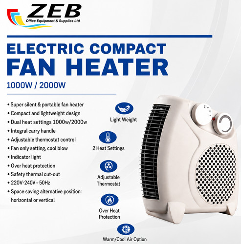 Electric fan heater 2000w - heater,