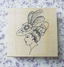 Vintage Lady in Hat.Design