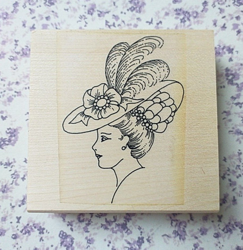 Vintage lady hat design - lady, hat.design