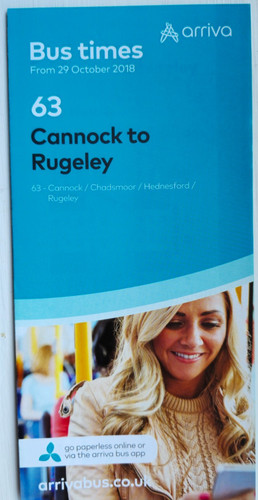Arriva service timetable - arriva, 63