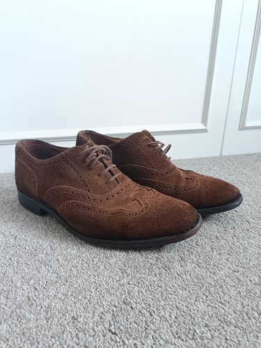 Loake brown suede - suede, formal