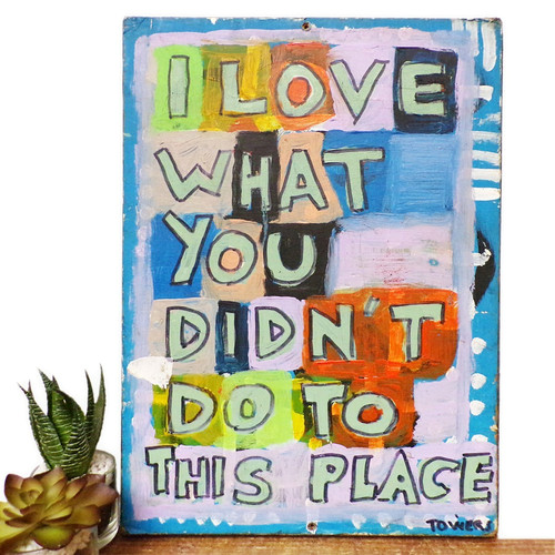 Typography wall art painting - typography,