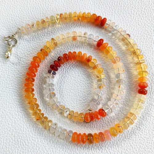 Orange mexican fire opal 6mm - orange,