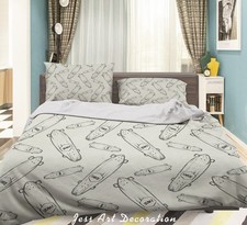 3D Skateboard Hand Drawn Quilt
