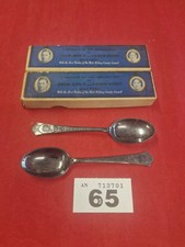 Lot of 2 Mappin & Webb King George VI & HM Queen Elizabeth Coronation Tea Spoons