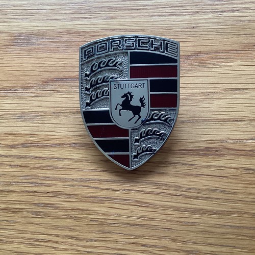 Porsche bonnet badge chrome - porsche,