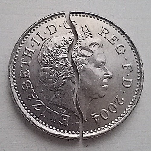 Vintage folding coin - folding,