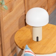 Rechargeable Mushroom Touch Table Lamp LED Outdoor Indoor Cordless Dimmer Light
