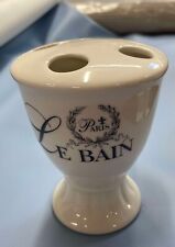 Le Bain Bathroom Accessory Stoneware Toothbrush Holder - NEW