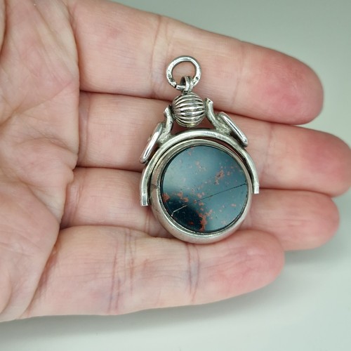 Antique sterling silver swivel - antique,