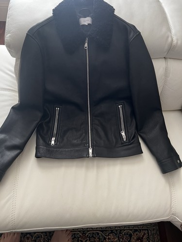 Reiss leather jacket men - leather,