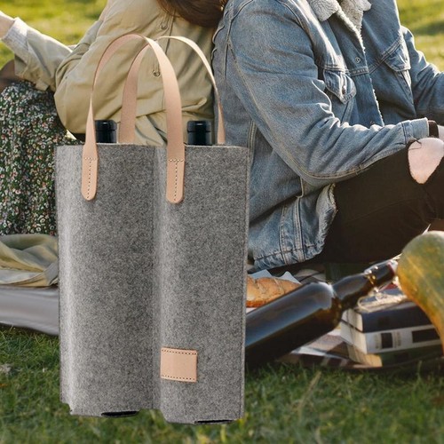 Felt wine carrier tote carry - felt,