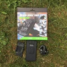 Multifunction LED Bike Headlight, Phone Holder, 4000mAh USB Power Bank & Horn