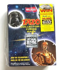 Walkers Crisps STAR WARS TAZO Tazos Collectors Force Pack Folder 1996 NEW SEALED