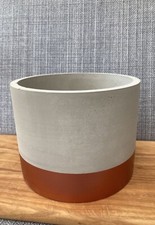Large round modern concrete