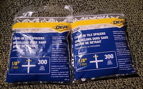 Qep hard tile spacers - 1/8,