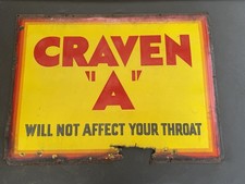 Enamel Craven A Tobacco 1920s