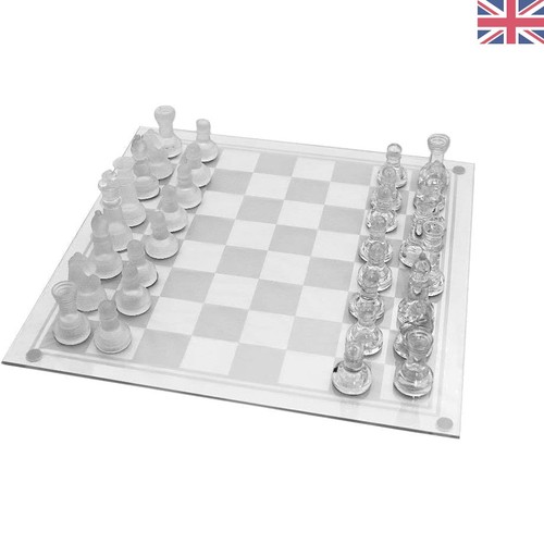 Elegant glass chess set - -, 32