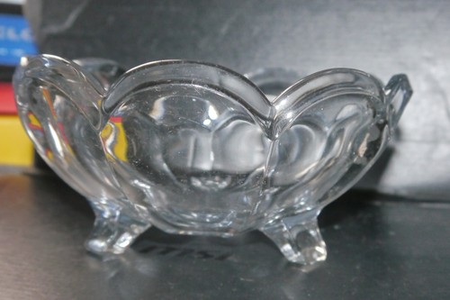 Three legged glass bowl - legged,