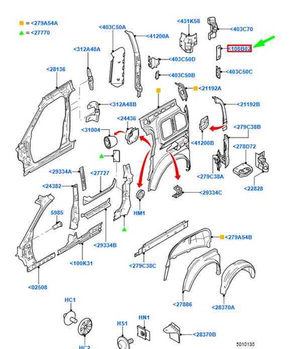 Ford transit connect mk1 rear - connect,