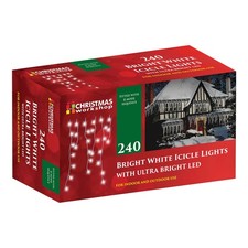 240 Bright White Icicle LED