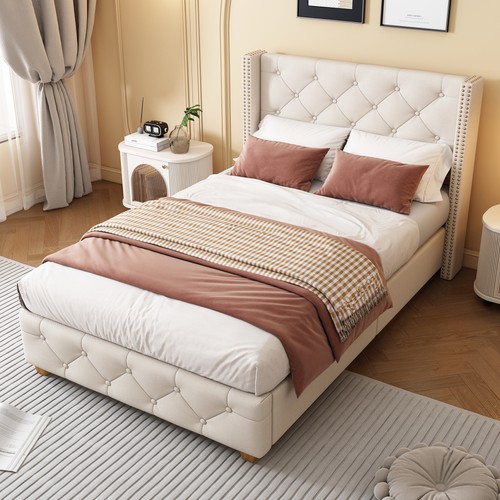 Upholstered bed single - upholstered, bed,single