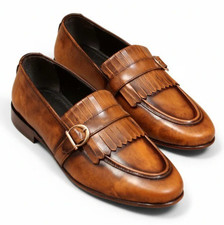 Handmade brown leather kiltie - handmade,