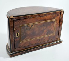 ANTIQUE BURR WALNUT STORAGE