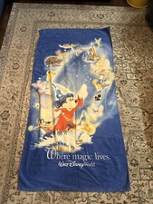 disneyland walt disney world beach towel 