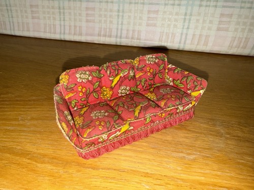 Vintage lundby sofa settee - lundby,